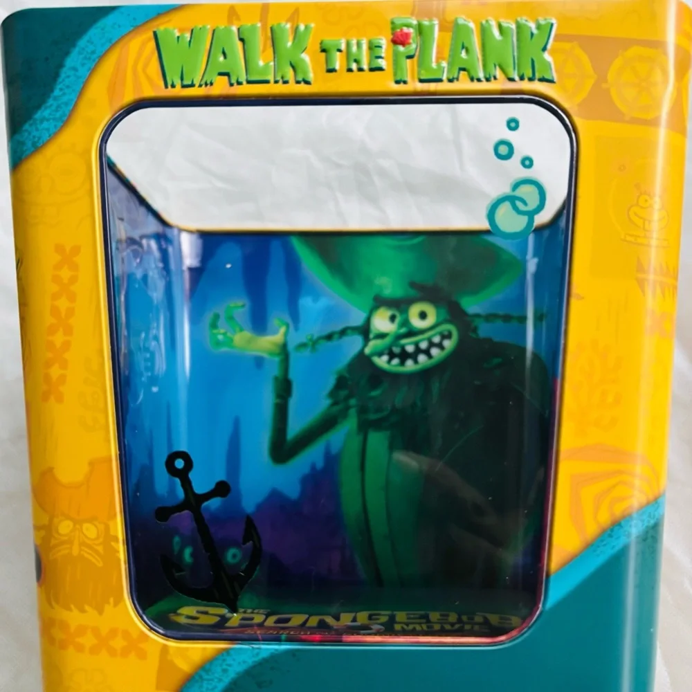 SpongeBob Movie Exclusive Popcorn Bucket + 2 Hieroglyphic Cups 
-NEW Collectible - Picture 5 of 6